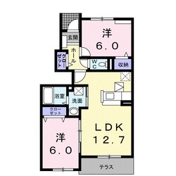 伊勢松本駅 徒歩10分 1階の物件間取画像